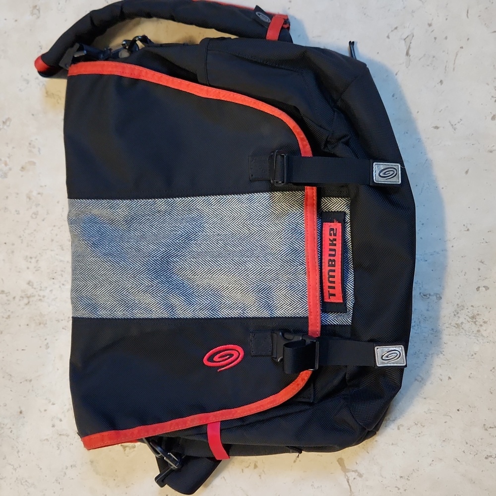 Timbuk2 Black and Red Messenger Bag